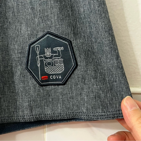 Cova Men Blue Size 34 Swim Trunks Board Shorts Quick Dry Vacation Unlined Surf - Picture 4 of 9